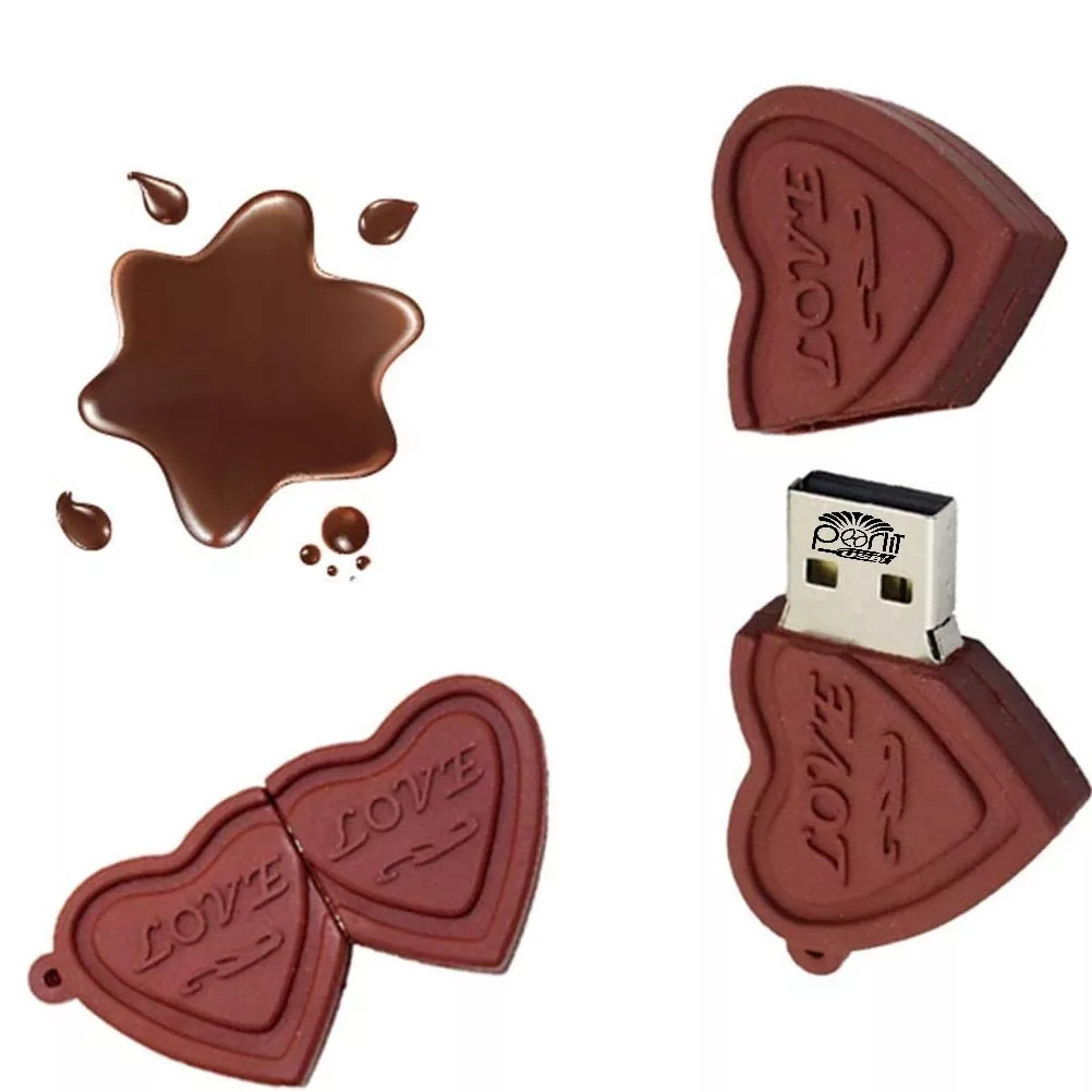 فلش مموری پرلیت یو اس بی طرح شکلات قلبی مدل W-37 ظرفیت 128 گیگابایت