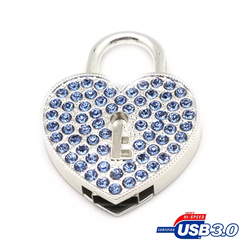 فلش مموری پرلیت یو اس بی طرح قفل قلبی کد W-49-3 ظرفیت 32 گیگابایت