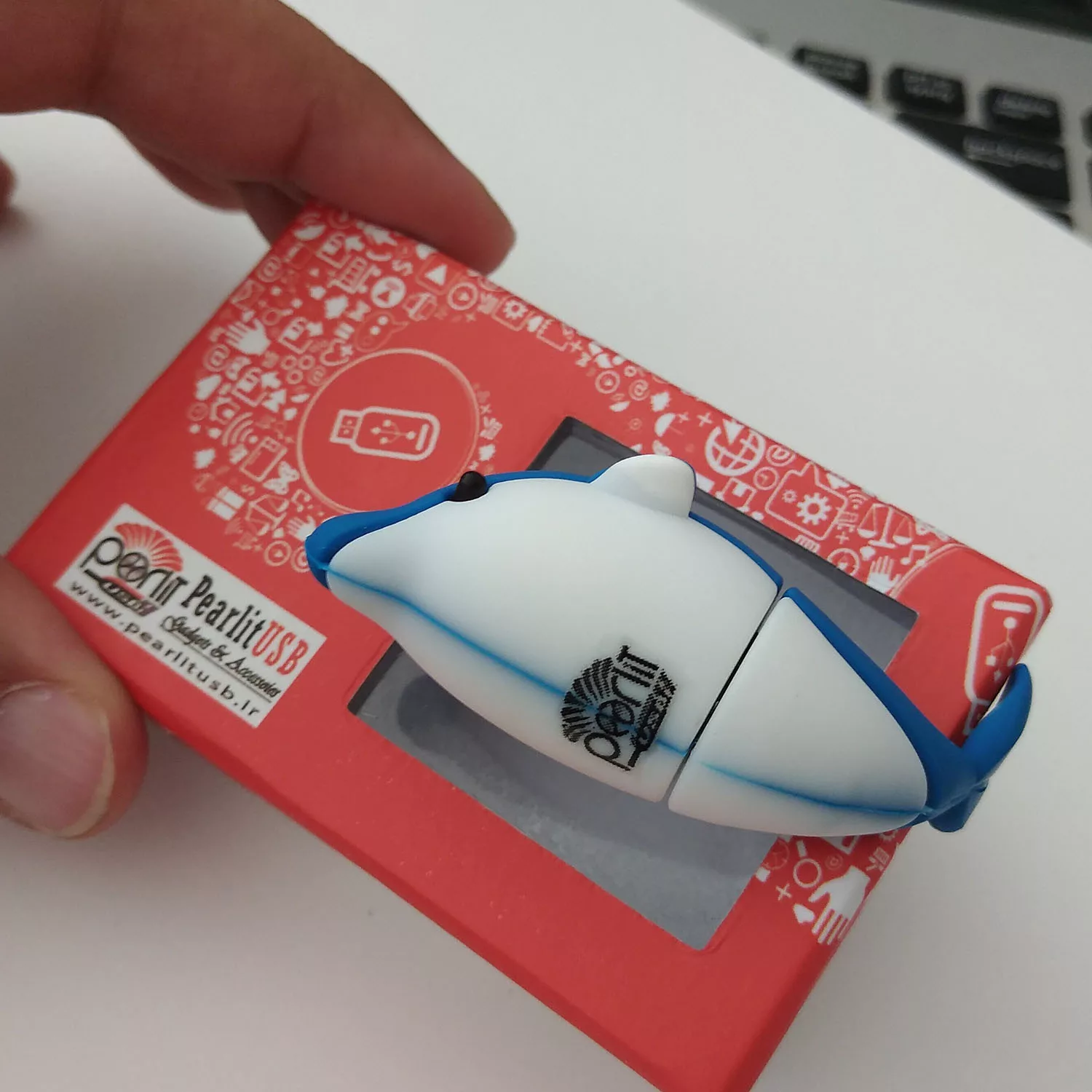 فلش مموری پرلیت یو اس بی طرح دلفین مدل W-62 ظرفیت 64 گیگابایت