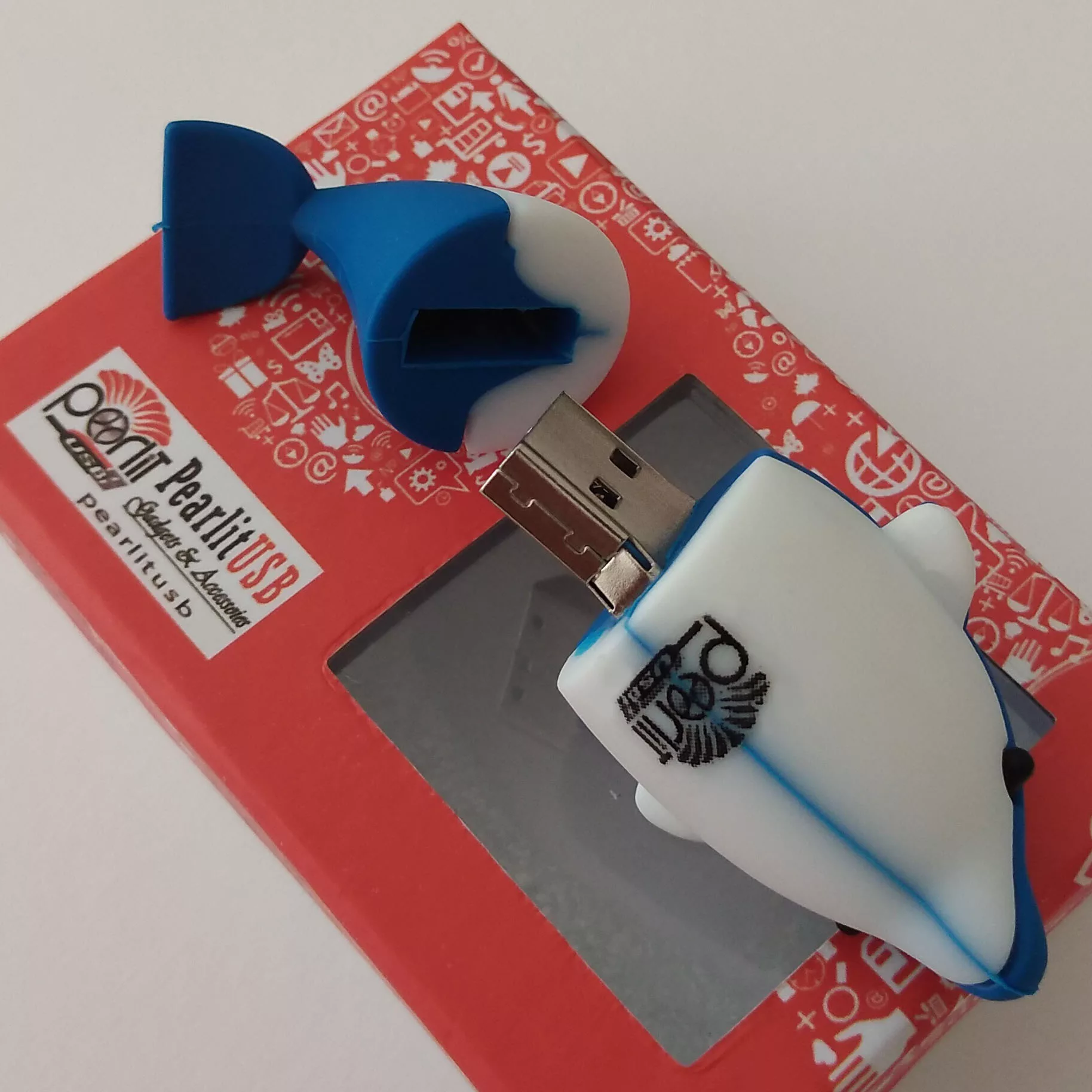 فلش مموری پرلیت یو اس بی طرح دلفین مدل W-62 ظرفیت ۳۲ گیگابایت