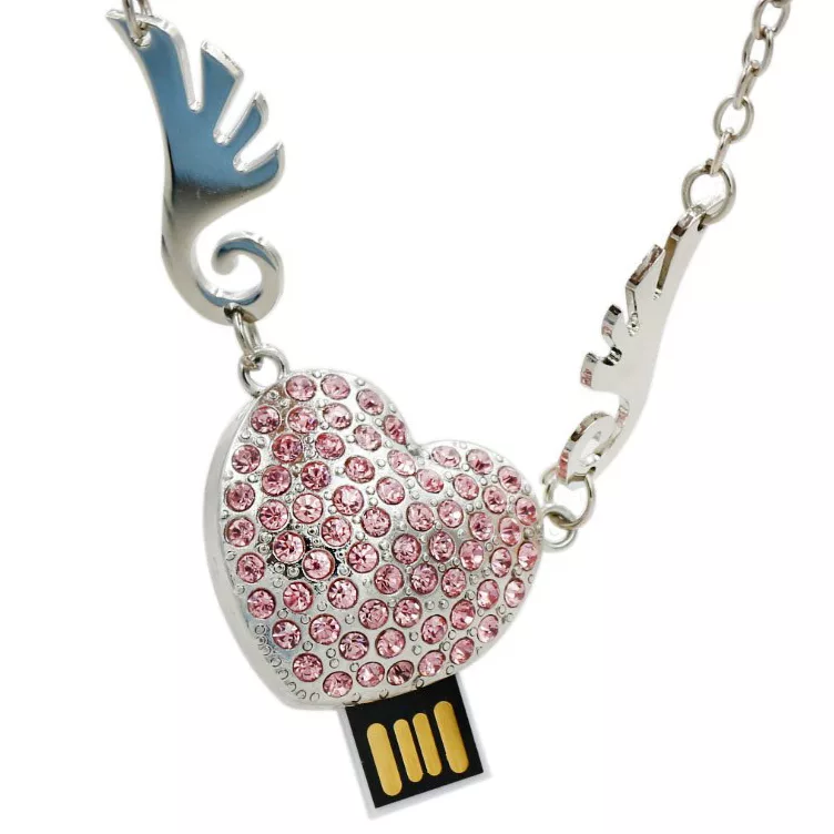 فلش مموری طرح قلب فرشته مدل UJ-23 ظرفیت 64 گیگابایت
