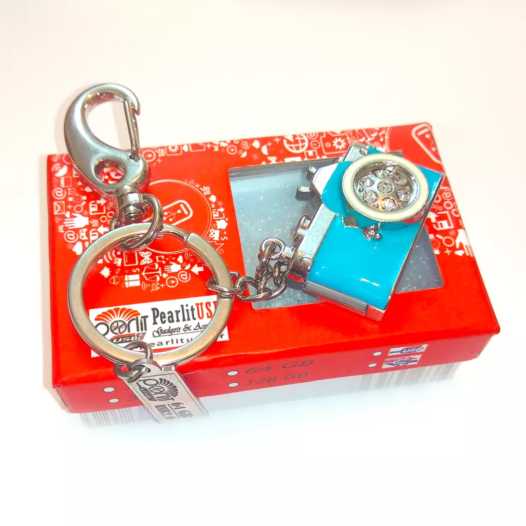 فلش مموری پرلیت یو اس بی طرح دوربین عکاسی مدل UJ-043 ظرفیت 64 گیگابایت