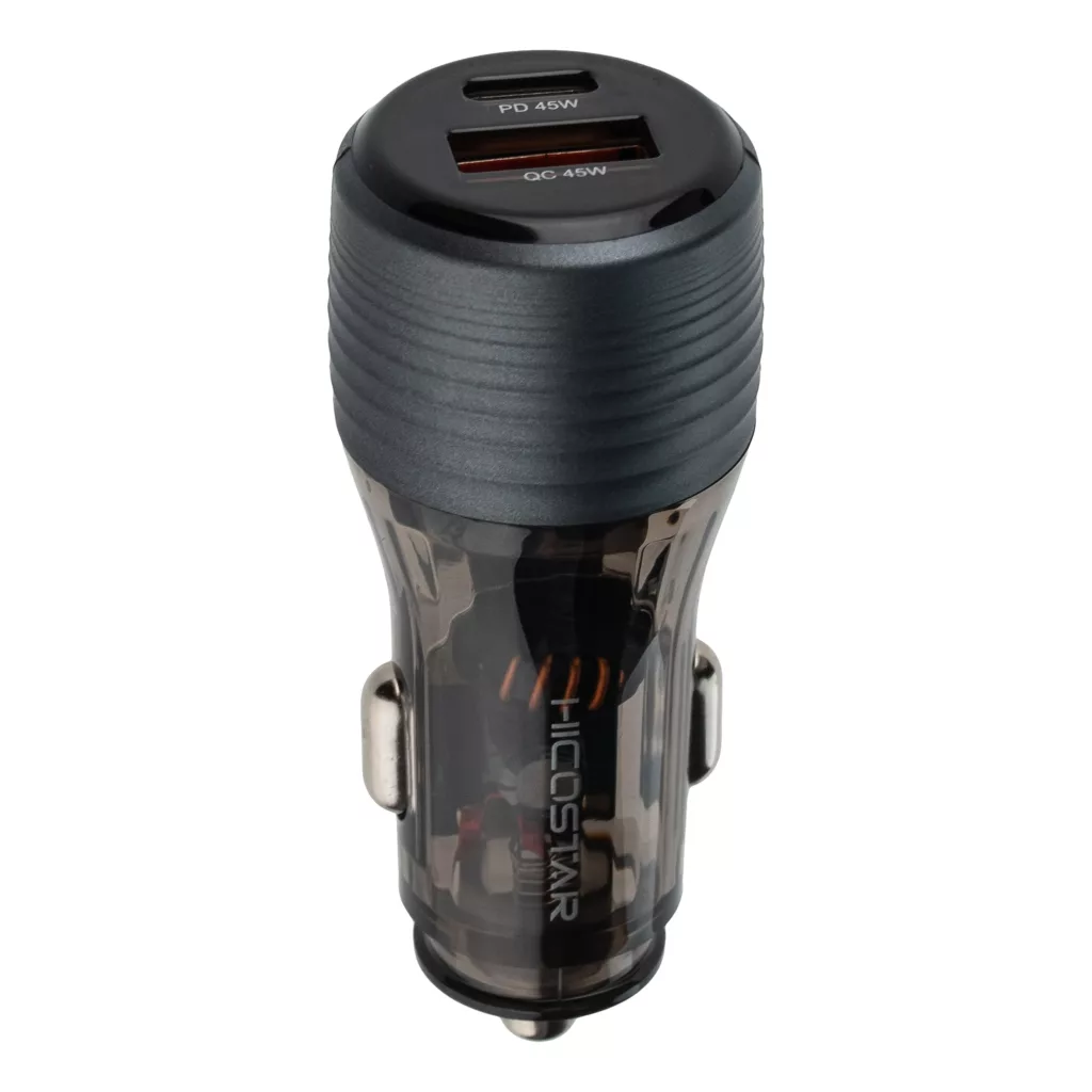 شارژر فندکی 90 وات دو پورت هایکواستار مدل HS-CC27