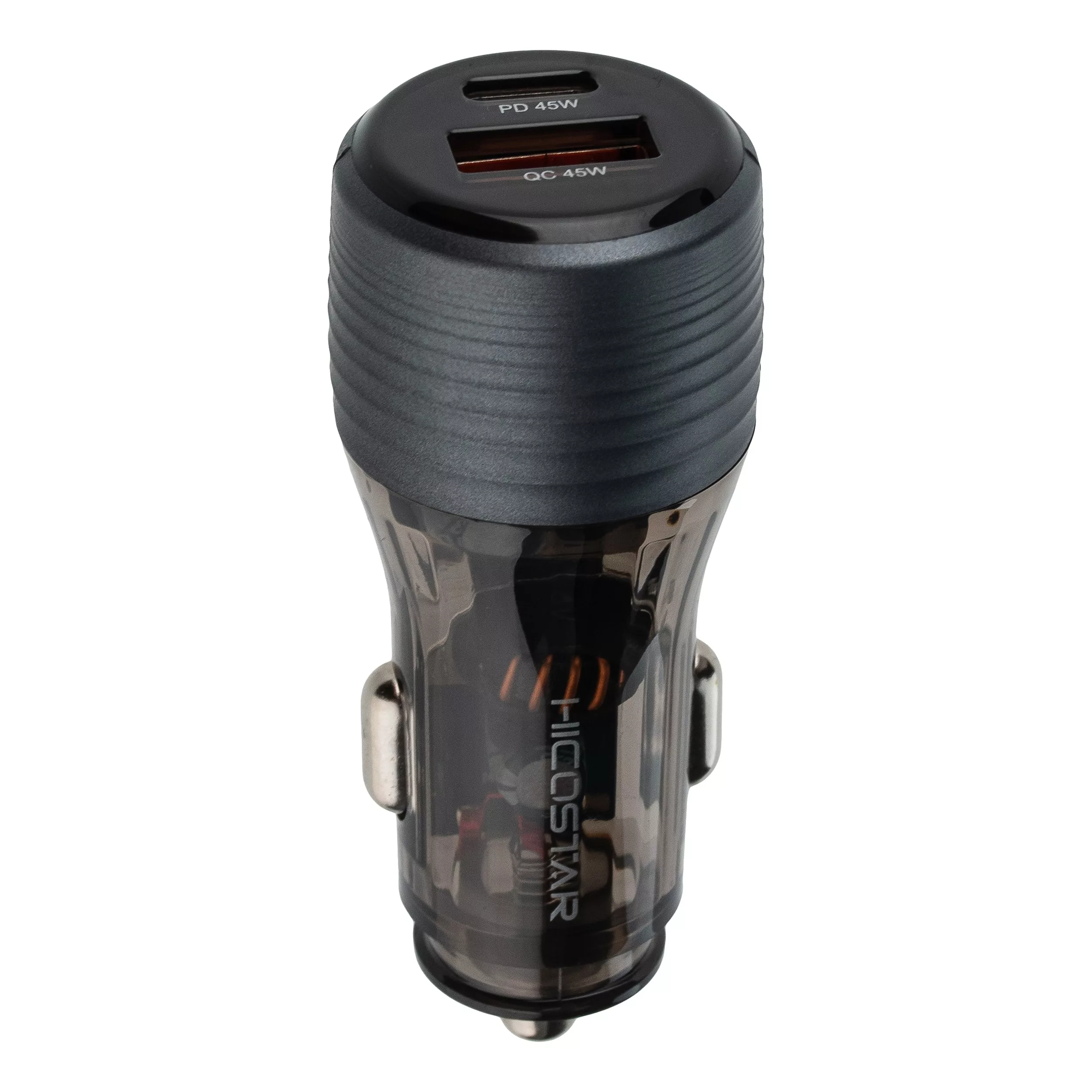 شارژر فندکی 90 وات دو پورت هایکواستار مدل HS-CC27 شارژر فندکی 90 وات دو پورت هایکواستار مدل HS-CC27