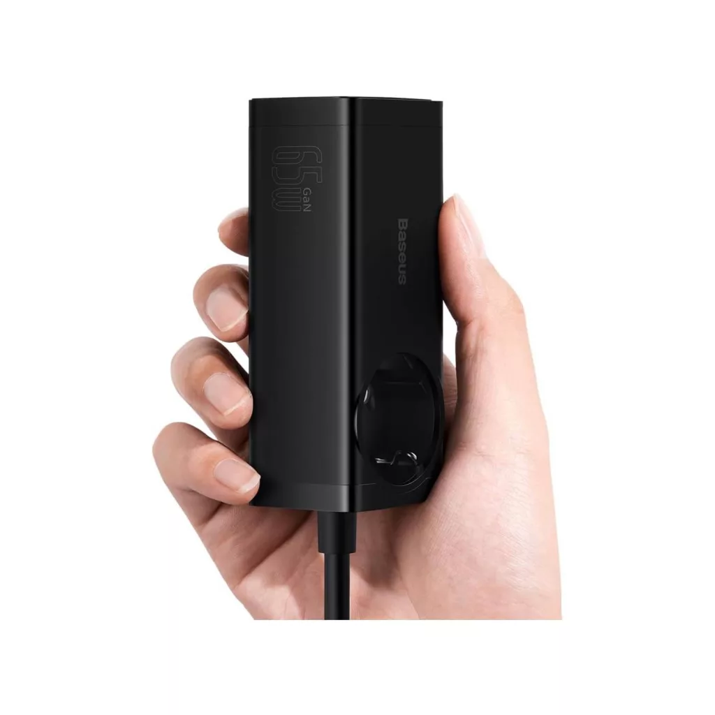 شارژر رومیزی 65 وات بیسوس مدل Power Combo Digital Powerstrip