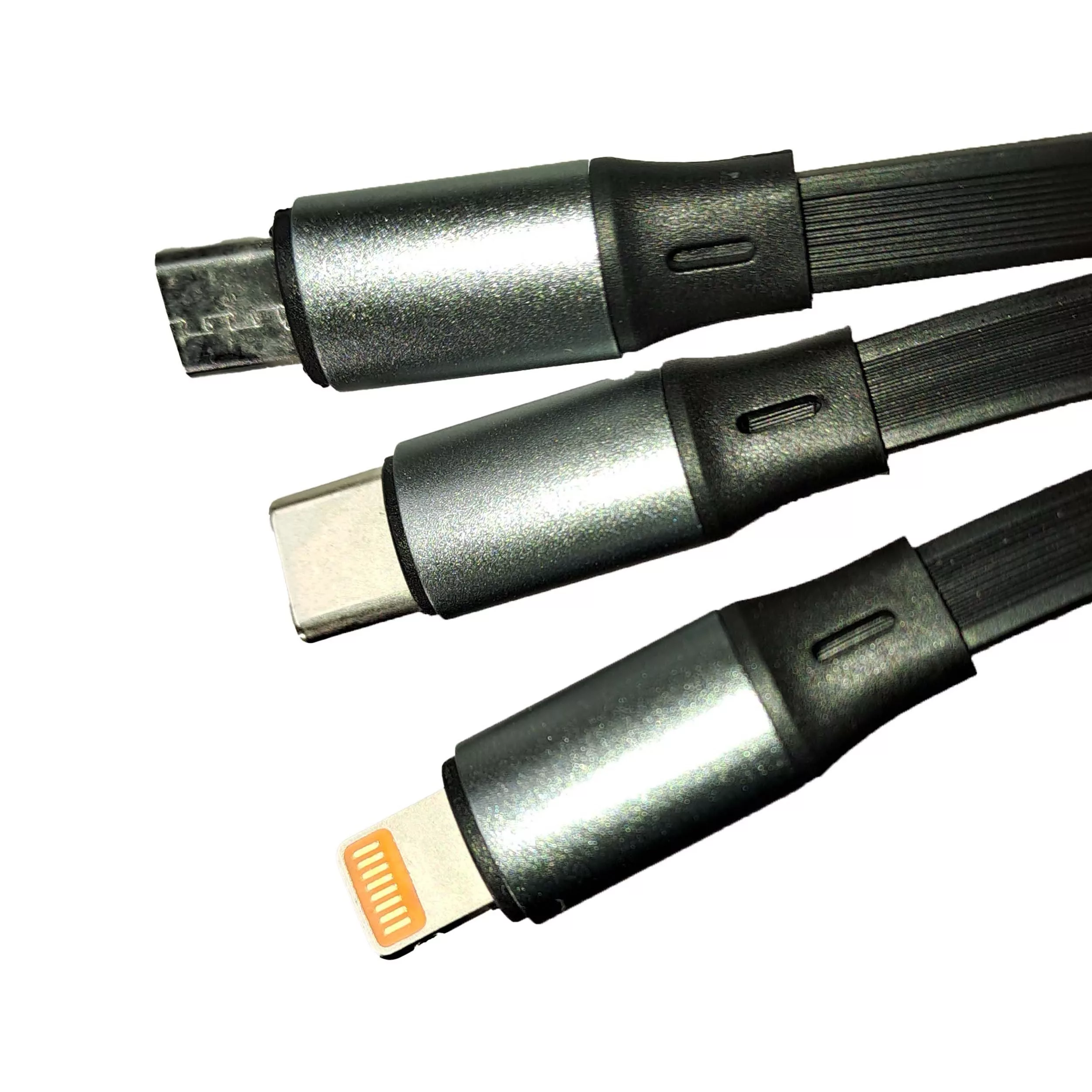 شارژر فندکی 100 وات مدل ML-100 به همراه کابل تبدیل USB به MicroUSB / لایتنینگ / USB-C