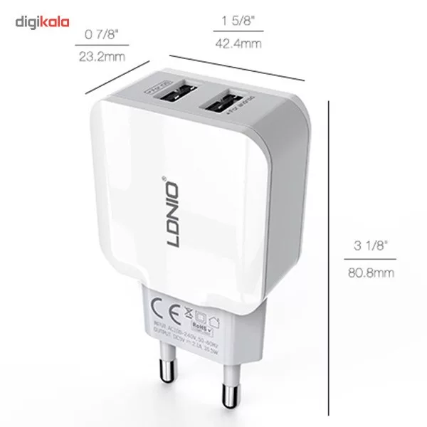 شارژر دیواری الدینیو مدل A2202