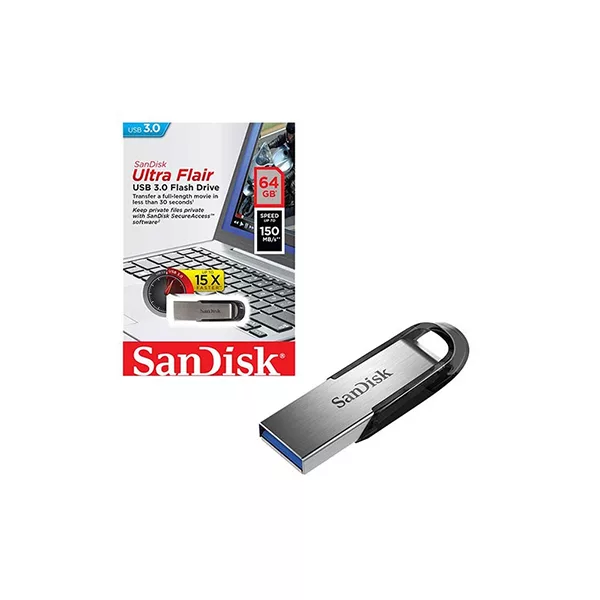 فلش مموری USB 3.0 سن دیسک مدل Ultra Flair SDCZ73 ظرفیت 64 گیگابایت