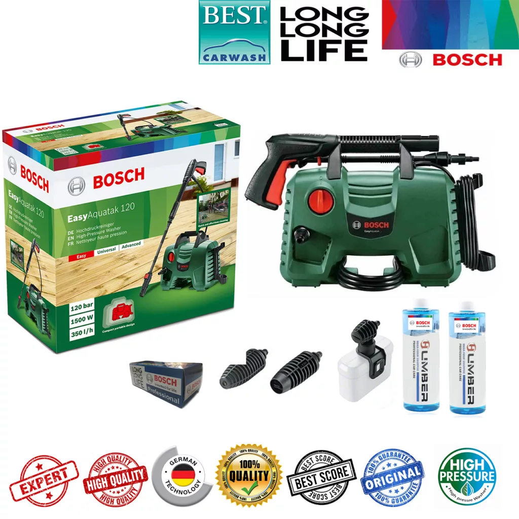 کارواش فشار قوی بوش مدل خانگی Aquatak 120 مجموعه 5 عددی