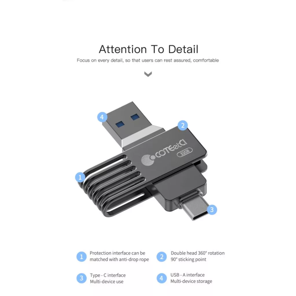 فلش مموری کوتتسی مدل CS8833 ظرفیت 64 گیگابایت