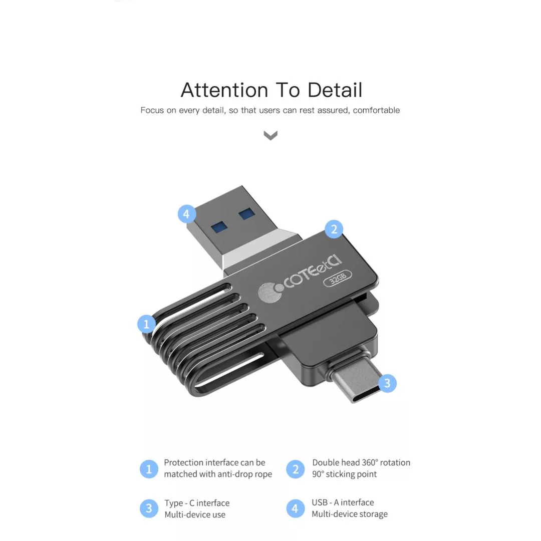 فلش مموری کوتتسی مدل CS8833 ظرفیت 64 گیگابایت