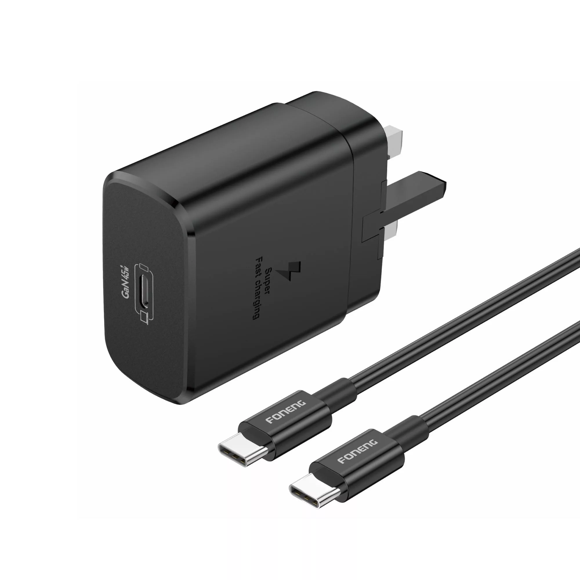 شارژر دیواری 45 وات فوننگ مدل EU45 به همراه کابل تبدیل USB-C