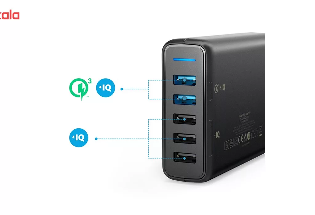 شارژر دیواری 5 پورت انکر مدل A2054111 PowerPort