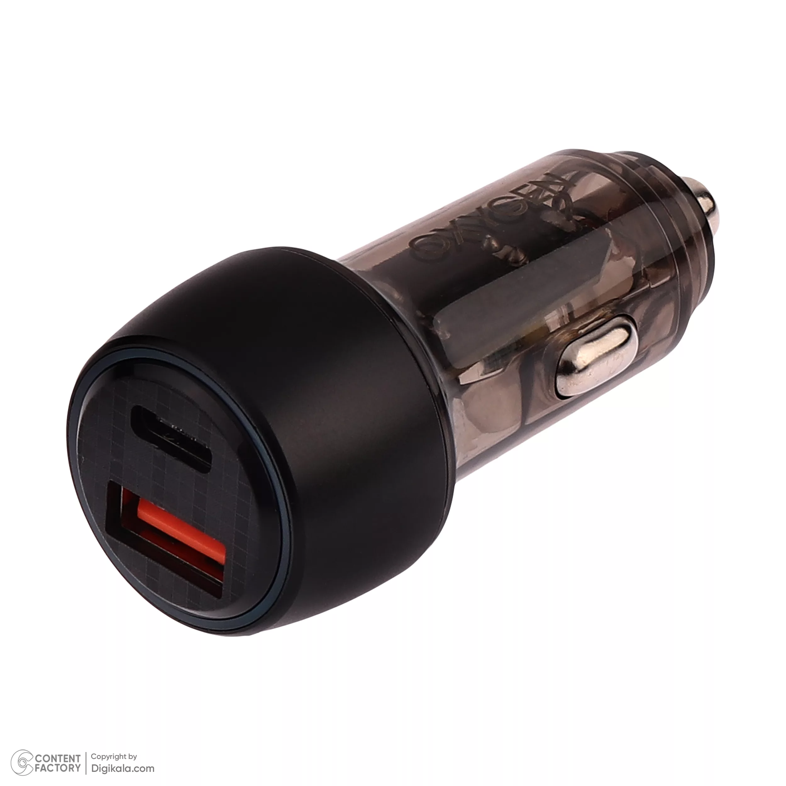 شارژر فندکی 22.5 وات دو پورت اکسیژن مدل AC-08