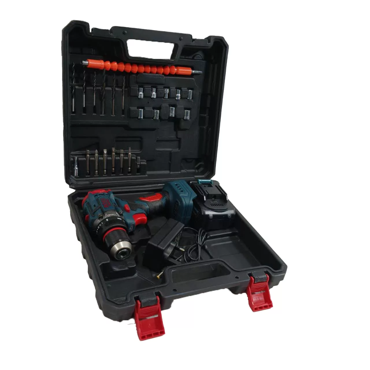 پیچ گوشتی شارژی باس مدل single-battery--brushless-88v مجموعه 28 عددی