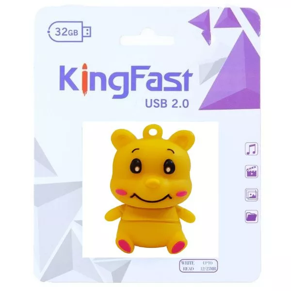 فلش مموری کینگ فست مدل خرس عسل BE-12 ظرفیت 32 گیگابایت با رابط USB 2.0