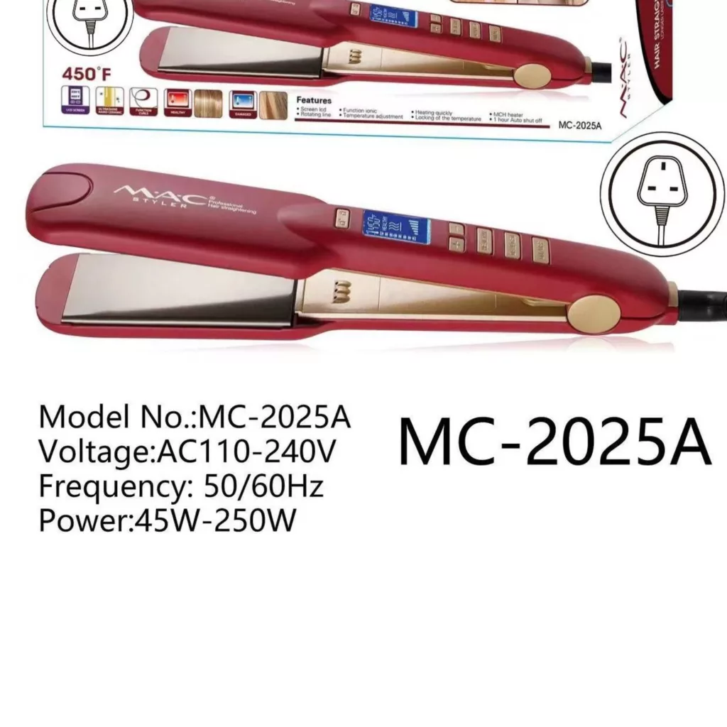 اتو و حالت دهنده ی مو مک استایلر مدل mc-2025A