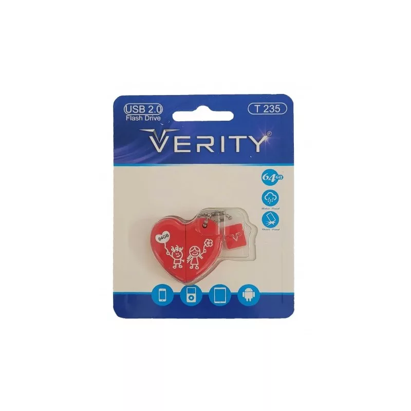 فلش مموری وریتی مدل T235 USB 2.0 ظرفیت 64 گیگابایت