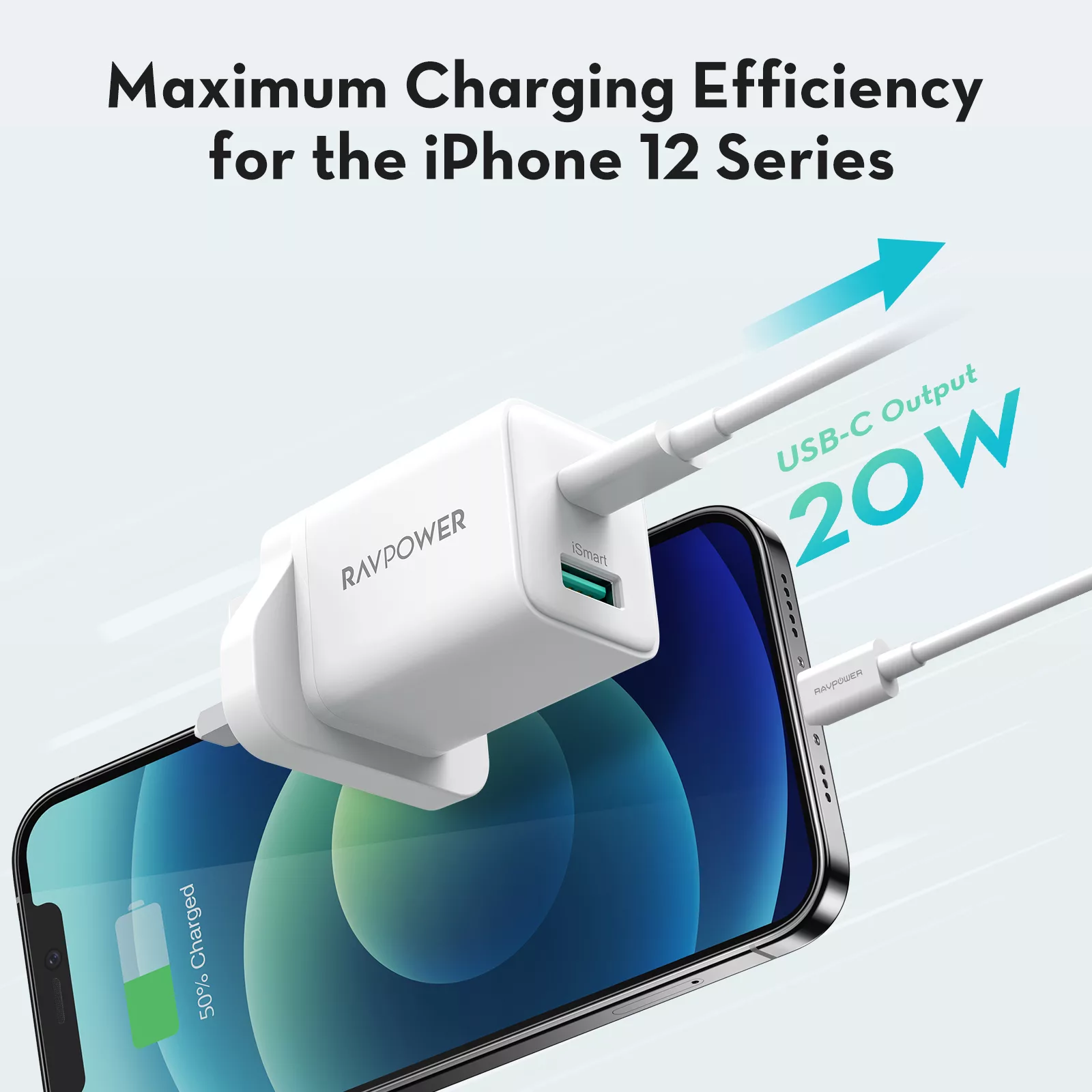 شارژر دیواری راو پاور مدل RP-PC168