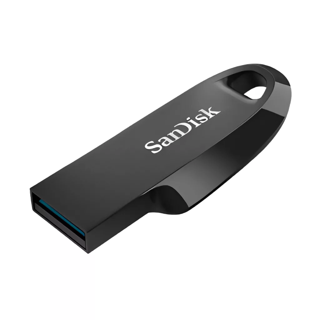 فلش مموری سن دیسک مدل CZ550 CURVE USB3.2 ظرفیت 256 گیگابایت