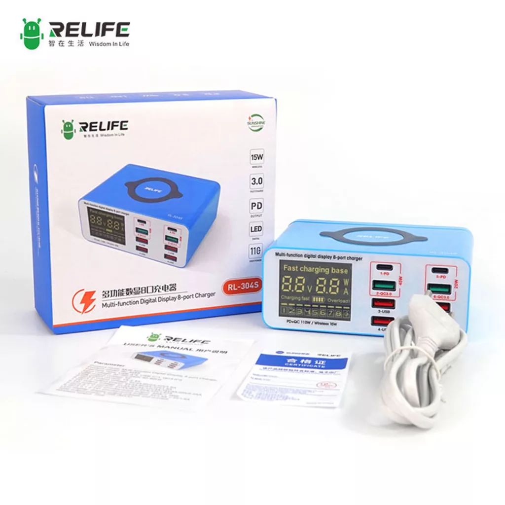 شارژر رومیزی ریلایف مدل RL_304S