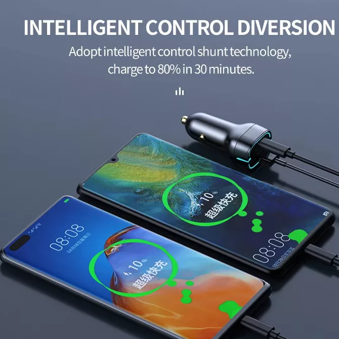 شارژر فندکی 38 وات کینگ پلاس مدل HK-59