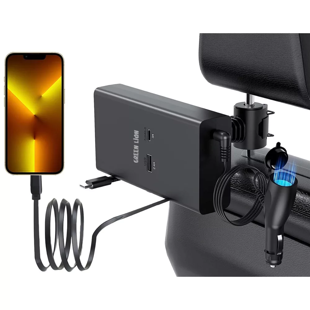 شارژر فندکی گرین لاین مدل Backseat Car Charger