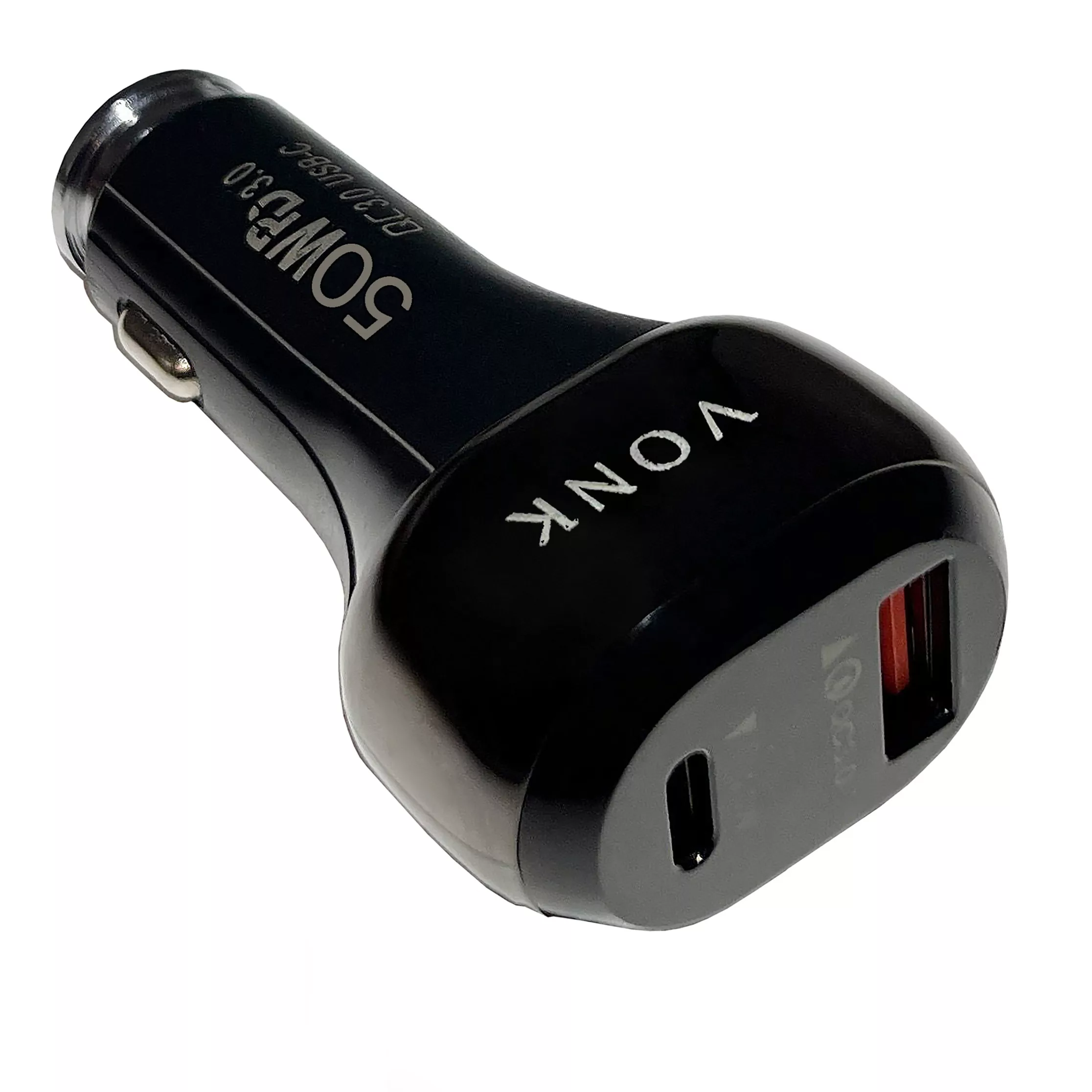 شارژر فندکی 50 وات وونک مدل VC—-50 به همراه کابل USB-C