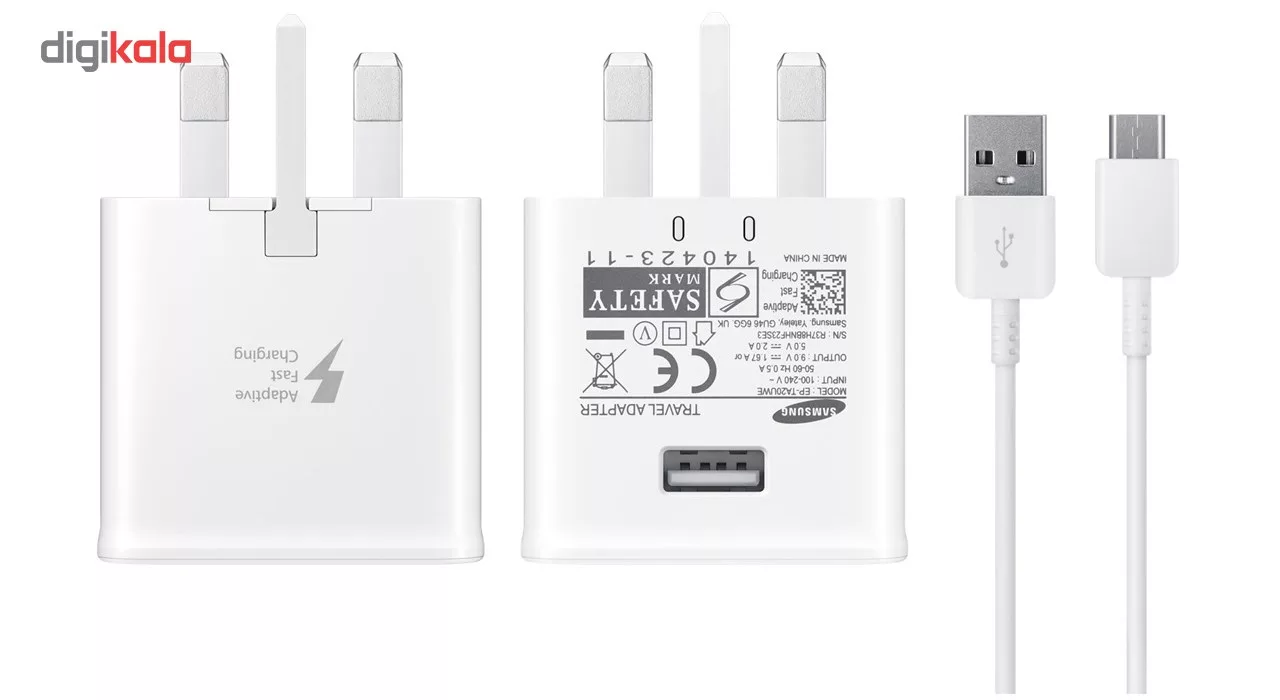 شارژر دیواری 15W مدل EP-TA20UWE همراه با کابل USB Type-C