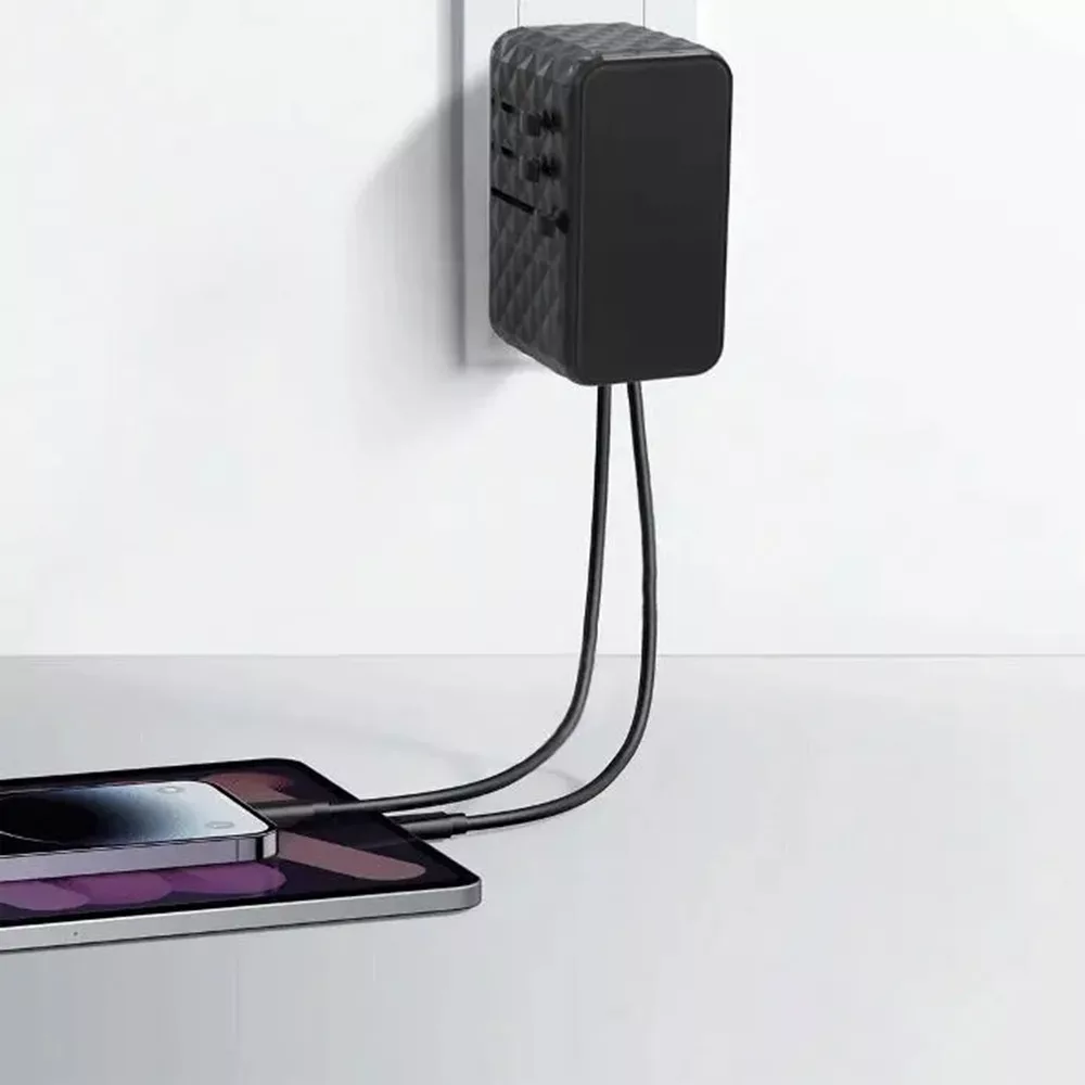 شارژر دیواری 100 وات 4 پورت پاورولوجی مدل P100WPDBK