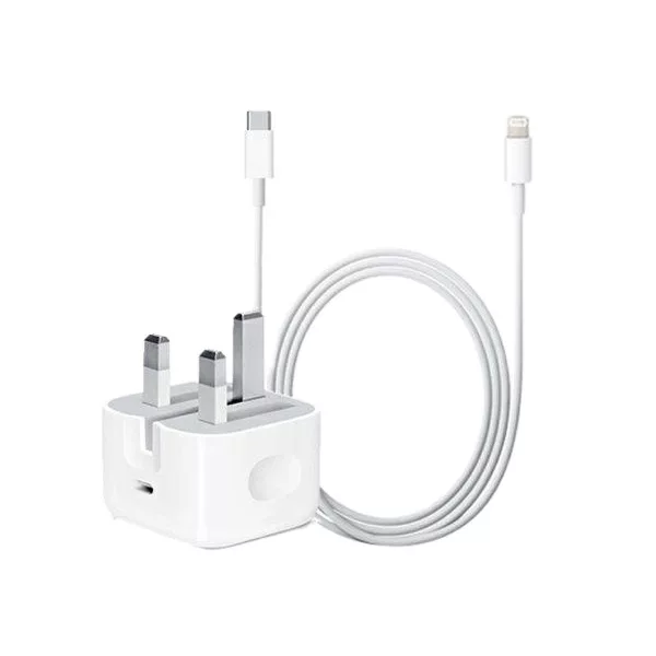 شارژر دیواری مدل ip12 به همراه کابل تبدیل لایتنینگ