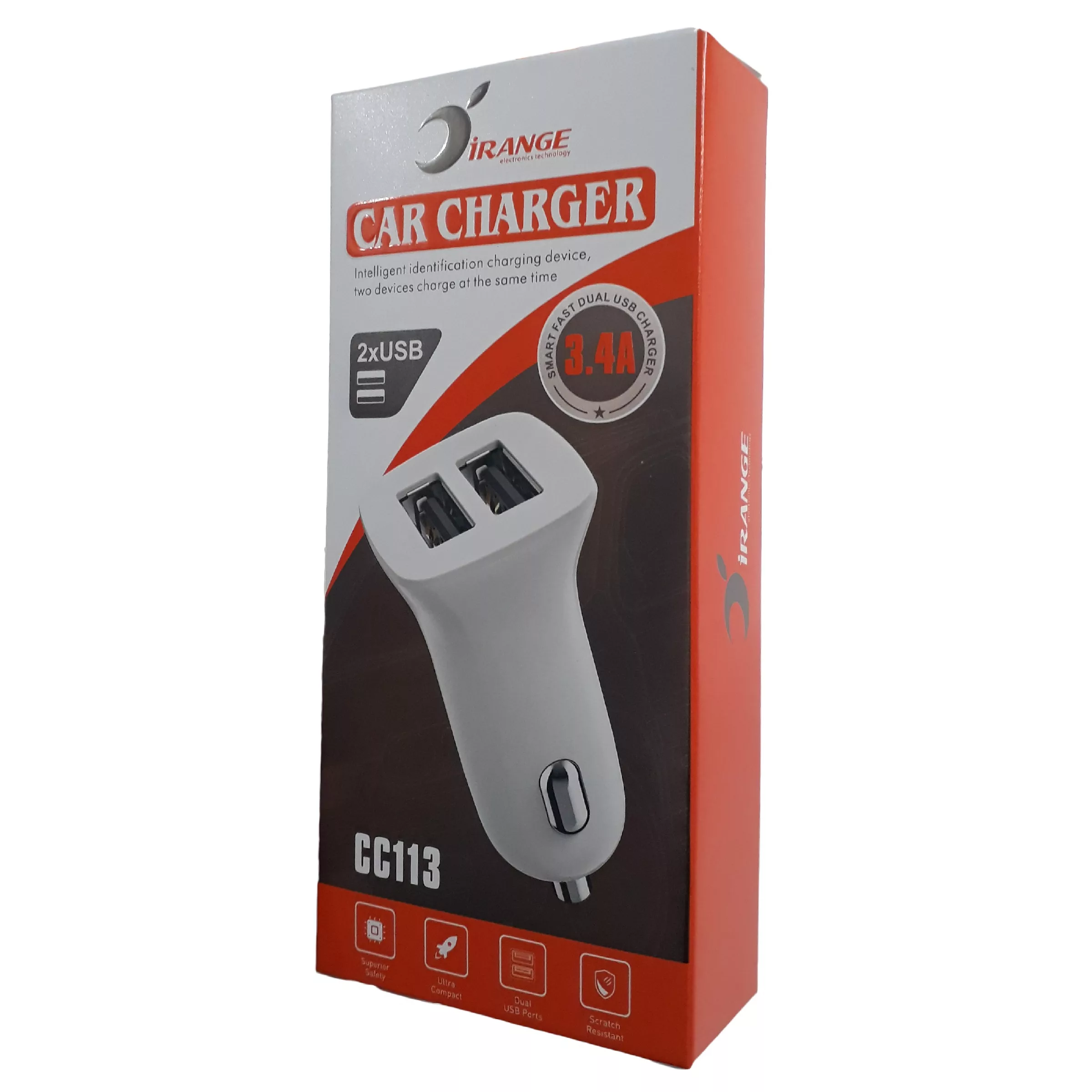 شارژر فندکی 3.4 وات آیرنج مدل CC113