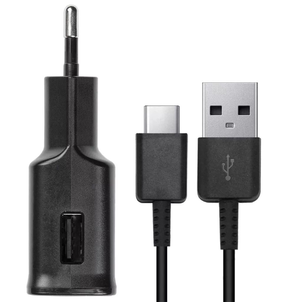 شارژر دیواری مدل A50 به همراه تبدیل USB-C