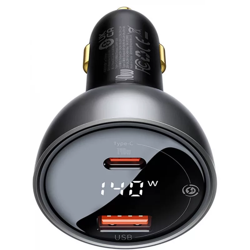 شارژر فندکی 140 وات بیسوس مدل UC 140w set به همراه کابل تایپ سی