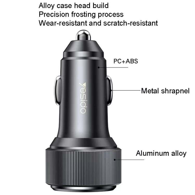 شارژر فندکی 60 وات یسیدو مدل Y50