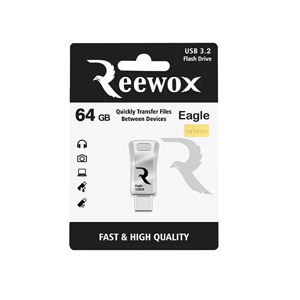 فلش مموری ریوکس OTG usb-C مدل Eagle ظرفیت 64 گیگابایت