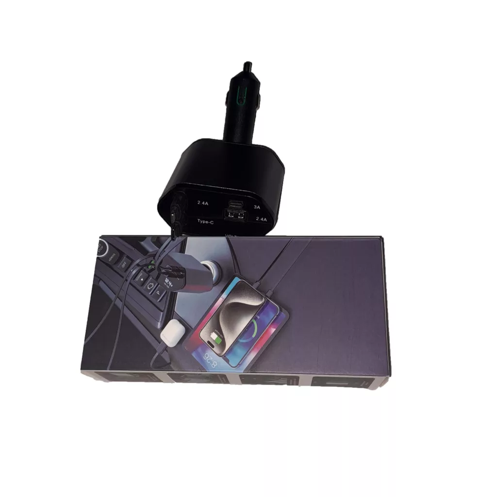 شارژر فندکی 120 وات 4 پورت مدل ML-102