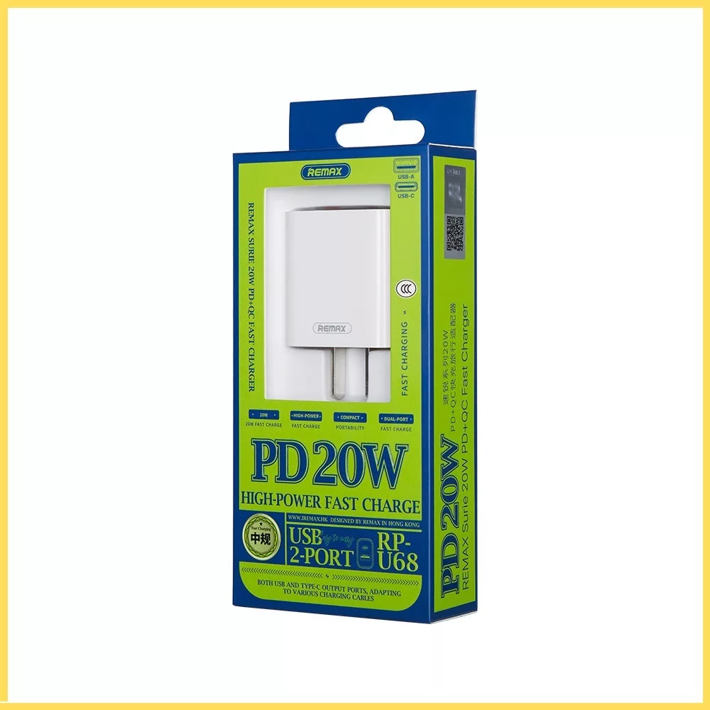 شارژر دیواری ریمکس مدل RP-U68