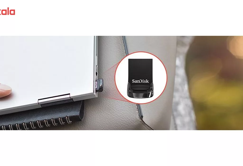 فلش مموری سن دیسک مدل Ultra Fit ظرفیت 128 گیگابایت