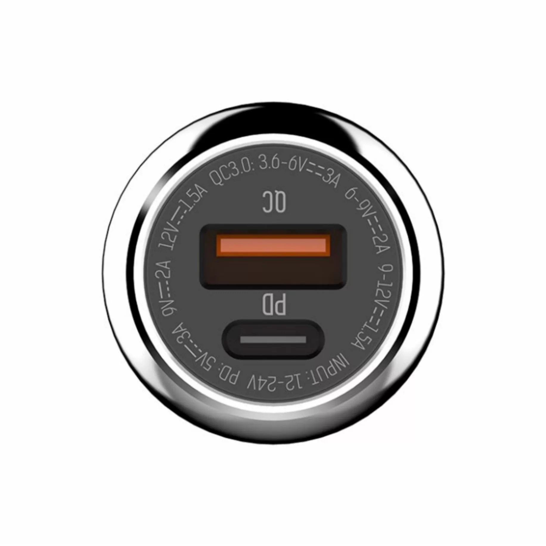 شارژر فندکی الدینیو مدل C1 به همراه کابل تبدیل USB-C