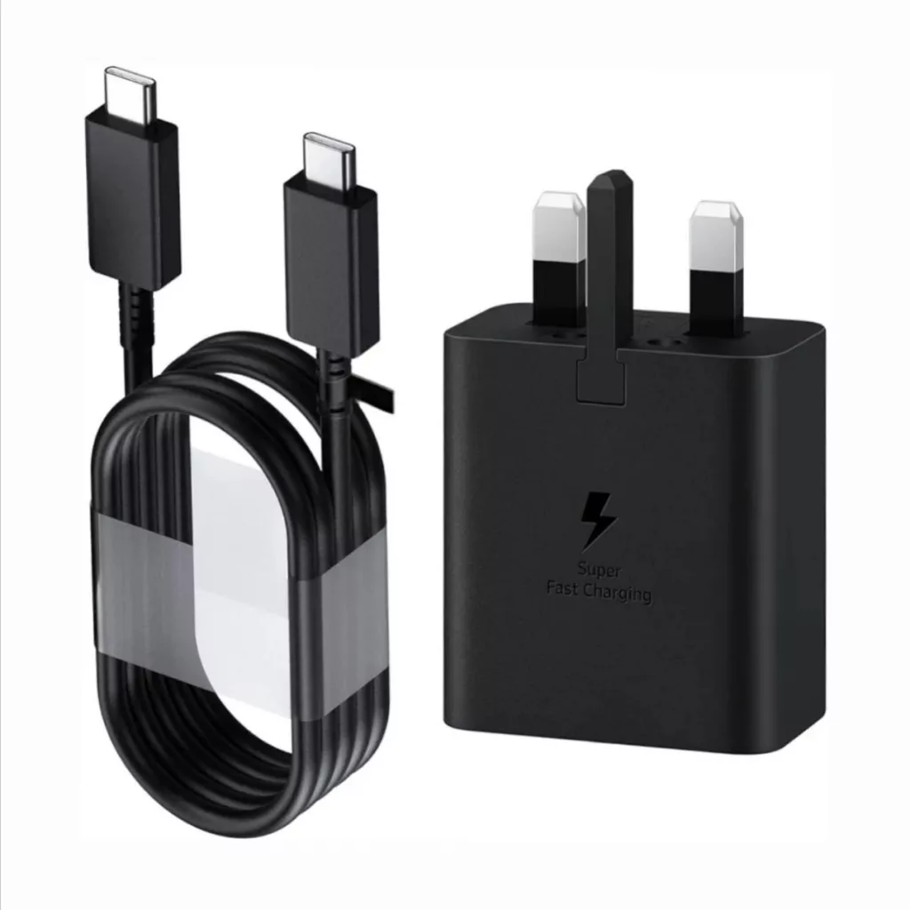 شارژر دیواری 45 وات سامسونگ مدل Super Fast Charge 2.0 به همراه کابل تبدیل USB-C