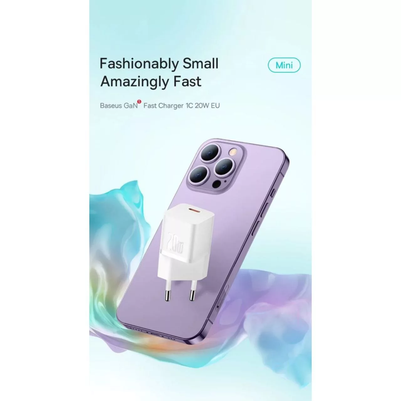 شارژر دیواری 20 وات بیسوس مدل CCGAN20E5-M