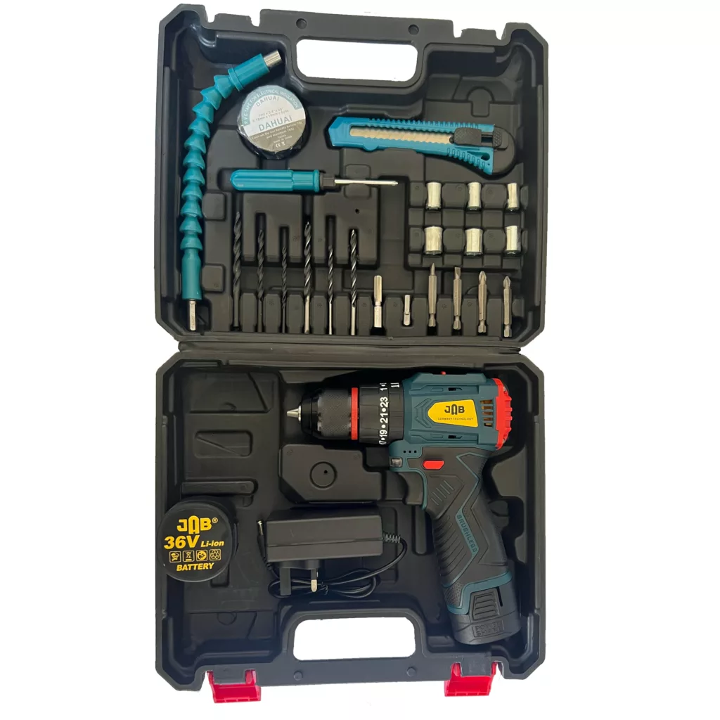 پیچ گوشتی شارژی جاب  مدل JB-3690 BL مجموعه 40 عددی