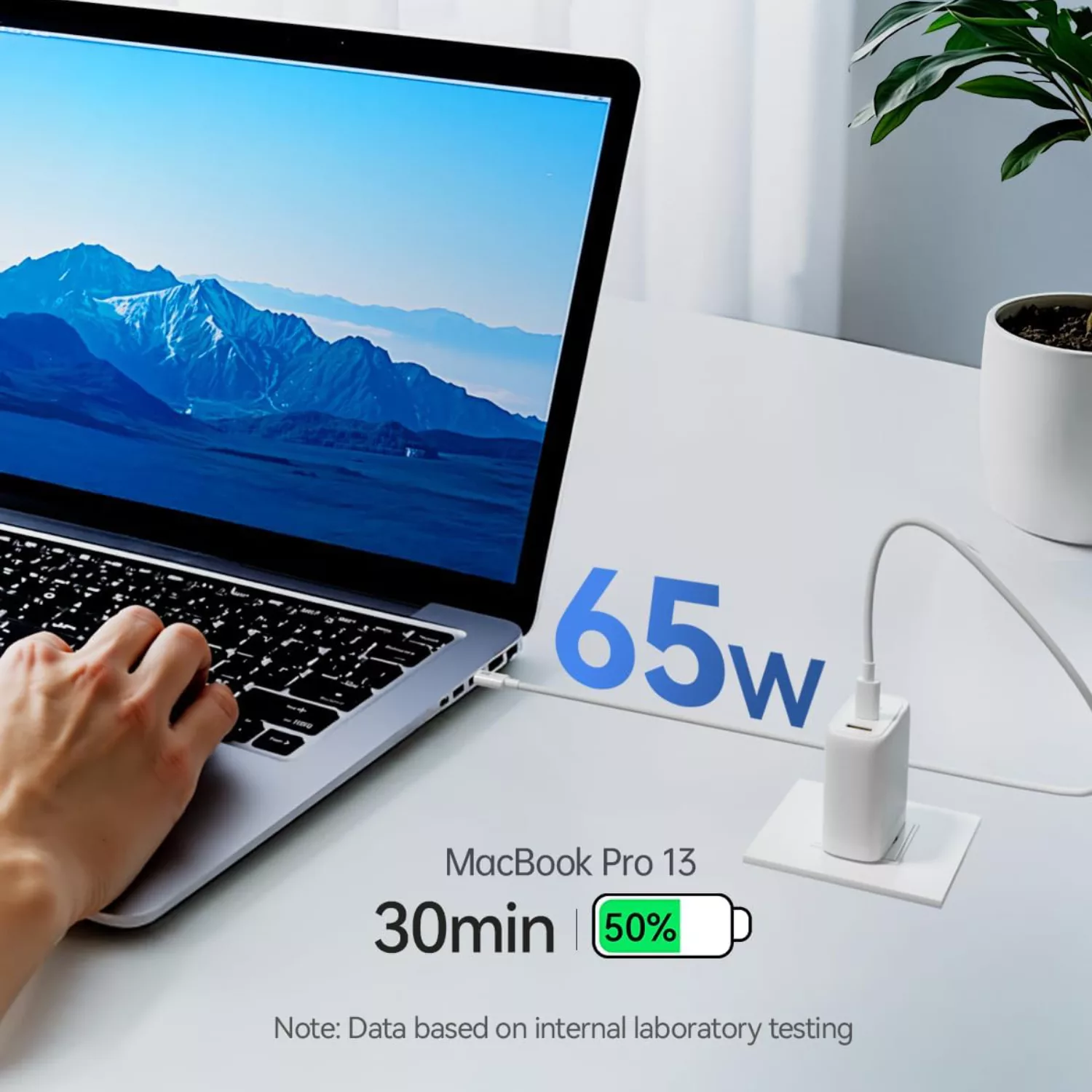 شارژر دیواری 65 وات سه پورت نیبیوا مدل GaN