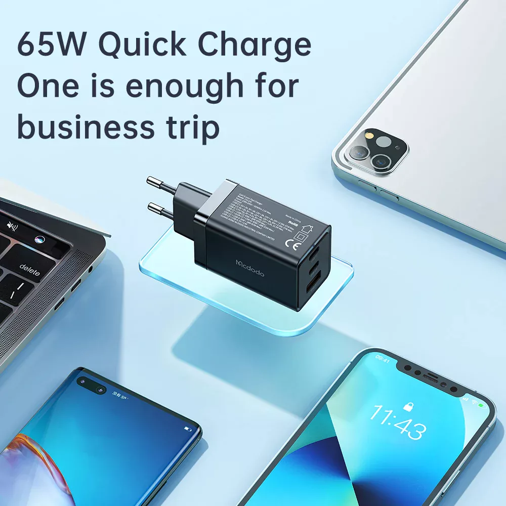 شارژر دیواری 65 وات مک دودو مدل GaN5 mini