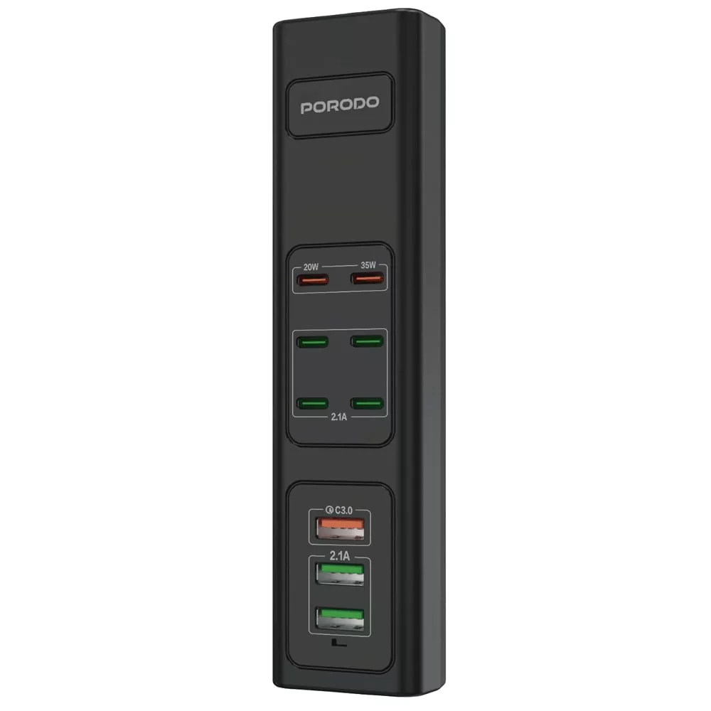 شارژر باتری موبایل پرودو مدل 85W Multi-Port USB Charging HUB