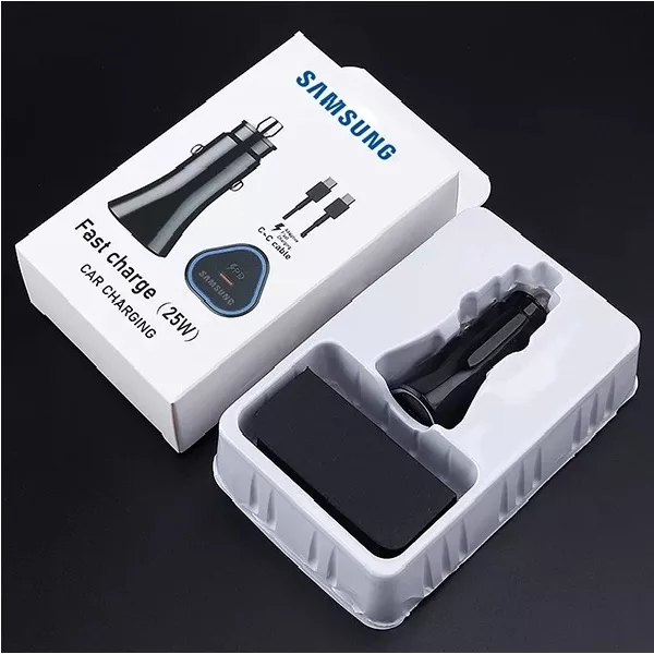 شارژر فندکی سامسونگ مدل EP-L502 به همراه کابل تبدیل USB-C