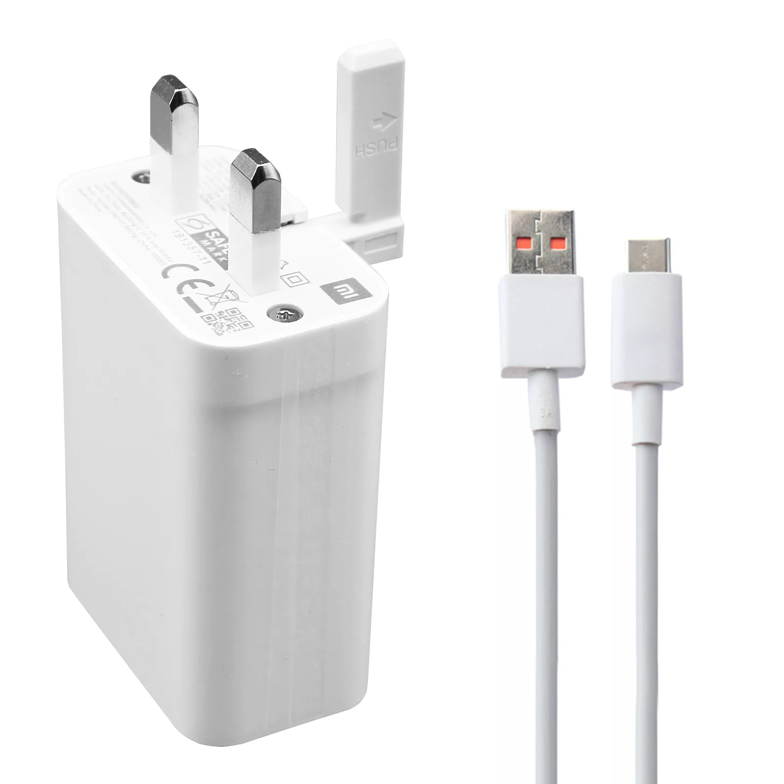 شارژر دیواری شیائومی مدل Redmi Note 11S به همراه کابل تبدیل USB-C