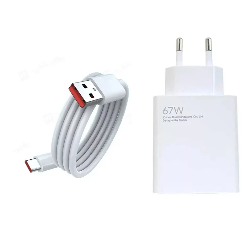 شارژر دیواری 67 وات  مدل SUPER FAST 67w به همراه کابل تبدیل USB-C