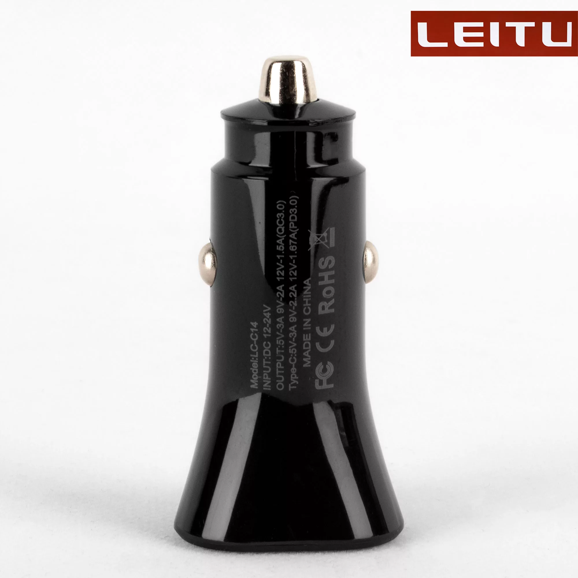 شارژر فندکی لیتو مدل LC-C14 به همراه کابل USB-C